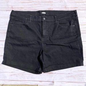 Old Navy Black High Rise Denim Shorts